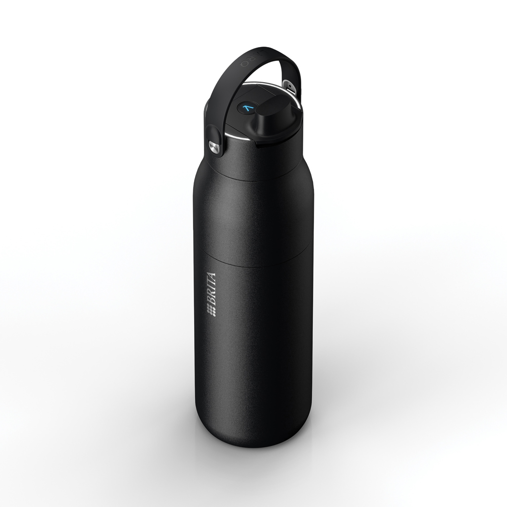 BRITA LARQ IQ Track Purify Clean Flasche 680ml, schwarz