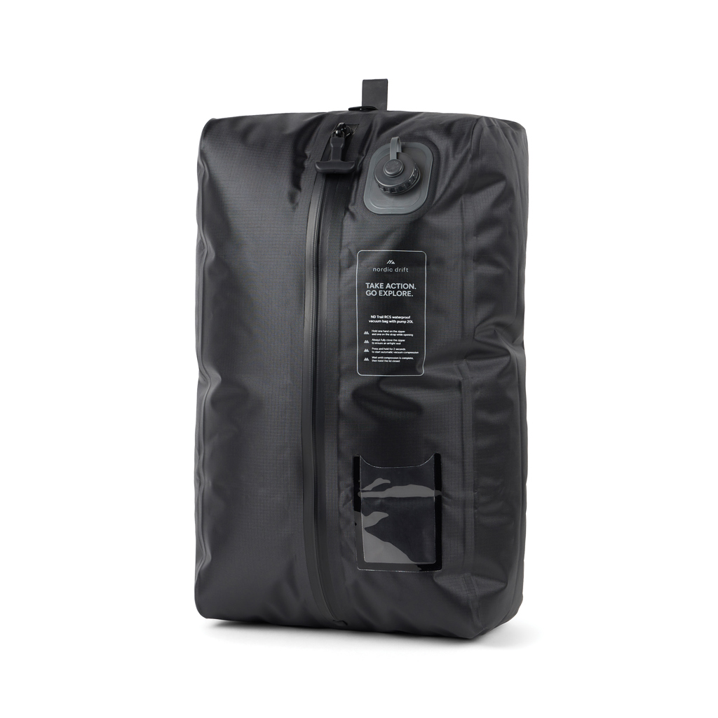Nordic Drift Trail RCS IPX 8 Vakuumbeutel mit Pumpe, 20L, schwarz