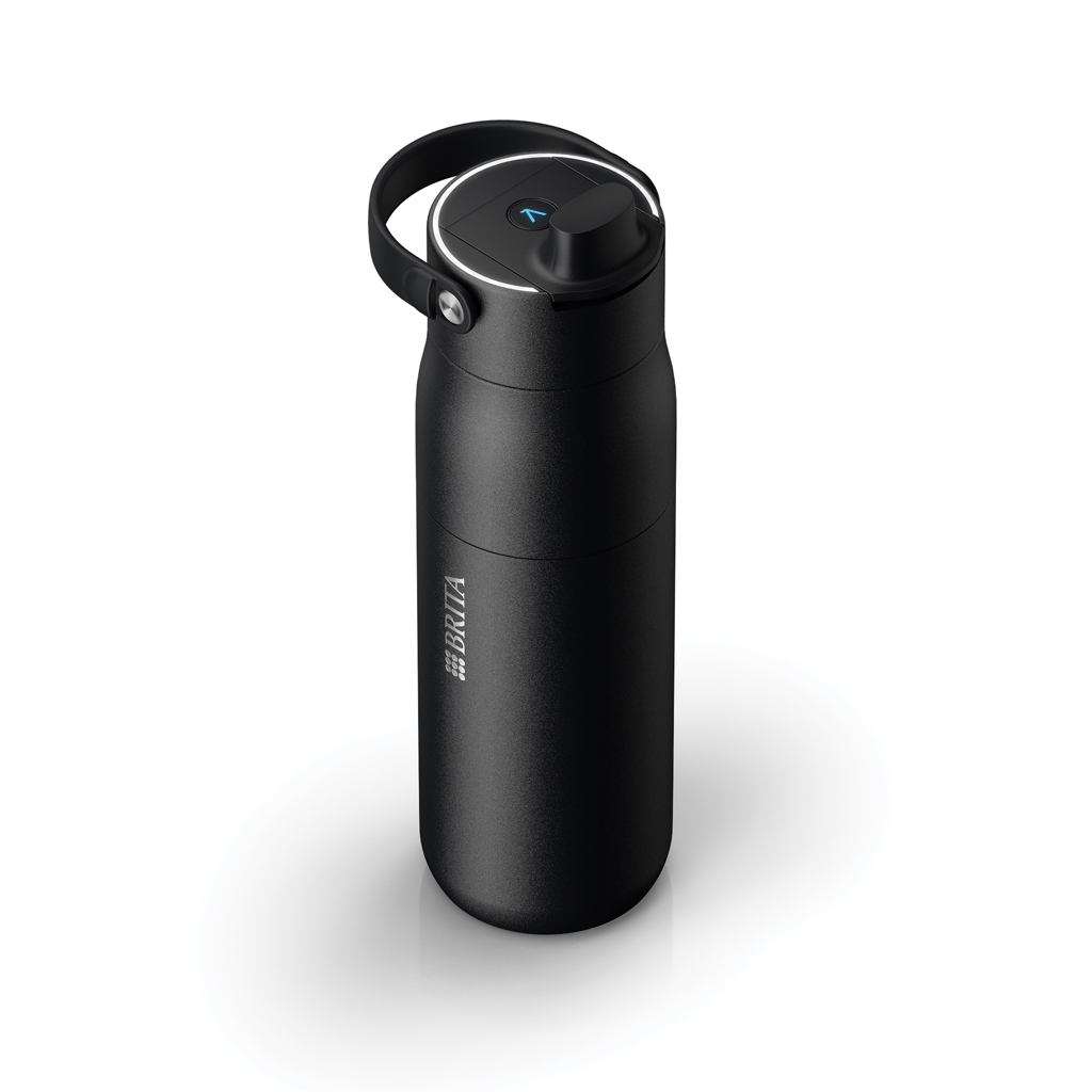 BRITA LARQ IQ Track Purify Clean Flasche 680ml, schwarz