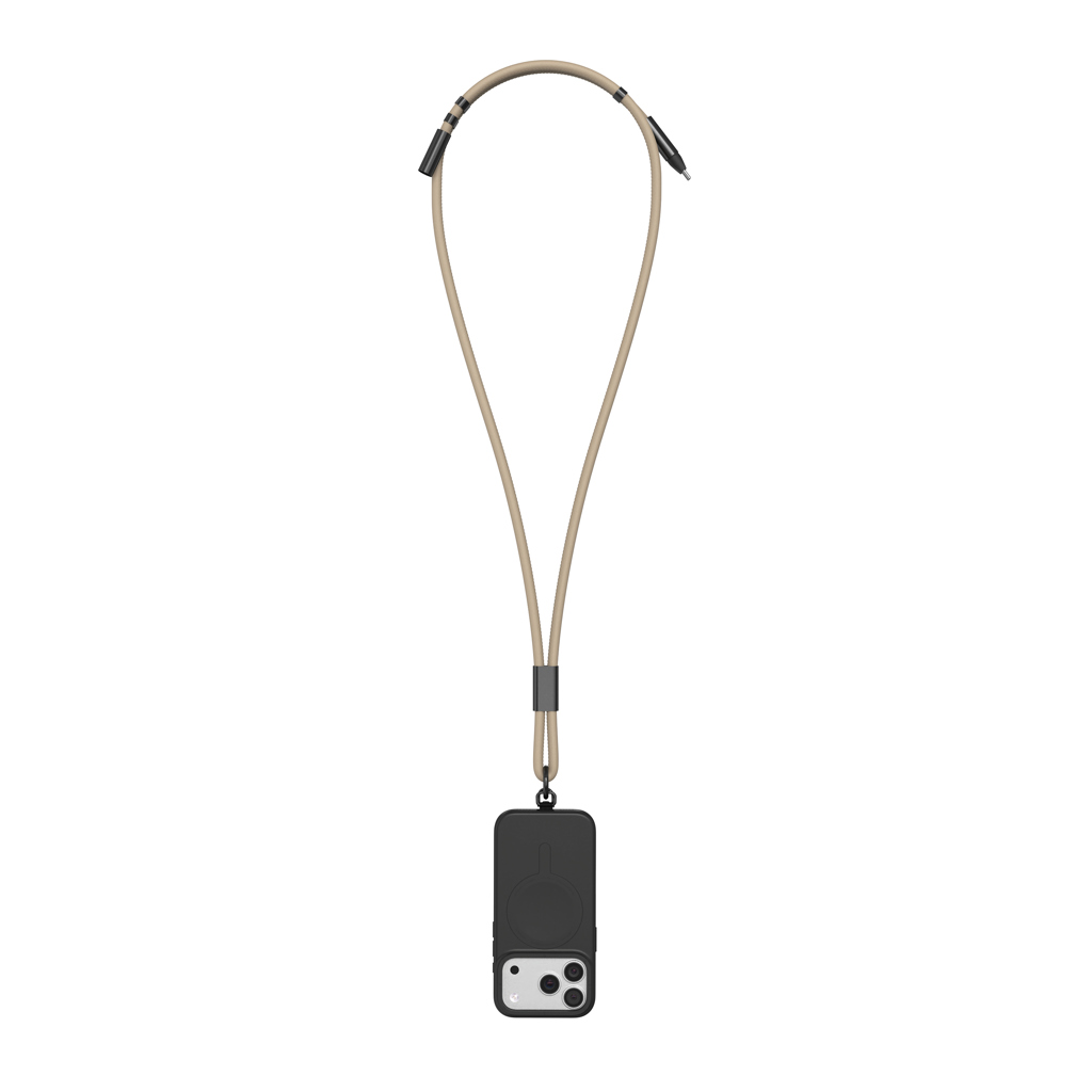 VINGA Baltimore RCS Ladekabel/Lanyard, greige