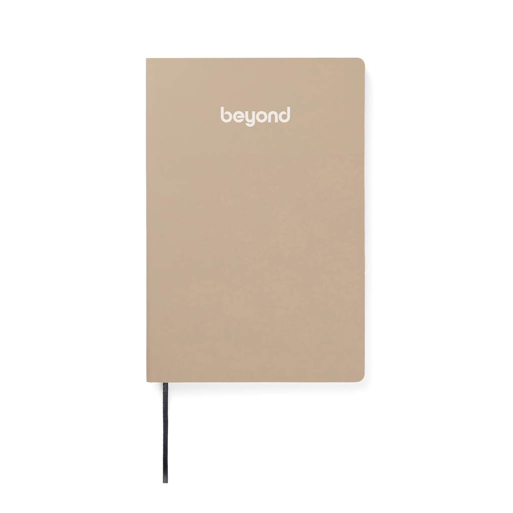 VINGA Baltimore RCS PU Softcover Notizbuch, greige