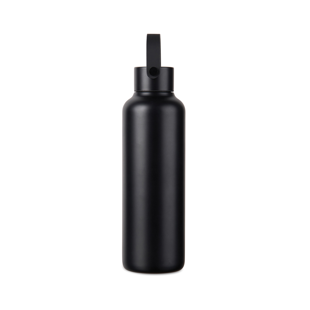 VINGA Baltimore RCS recyc. Edelstahlflasche 600ml, schwarz