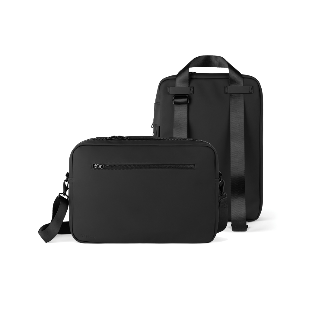 VINGA Baltimore RCS wandelbare Rucksack-Aktentasche, schwarz