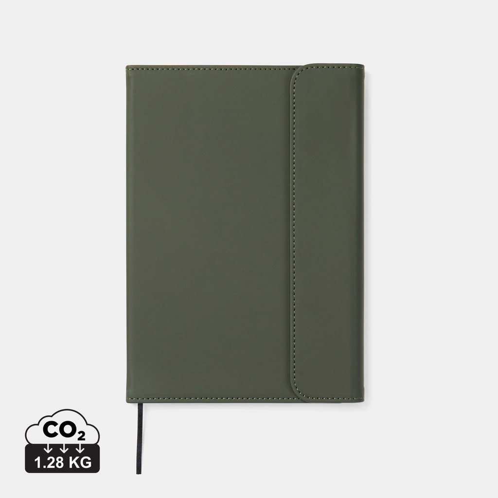 VINGA Baltimore GRS-zertifiziertes Papier & PU-Notizbuch, grün