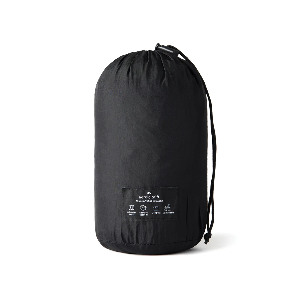 Nordic Drift GRS Trail Outdoor-Hängematte, schwarz