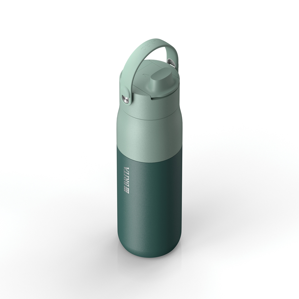 BRITA LARQ Essential Wasserflasche 1000ml, grün