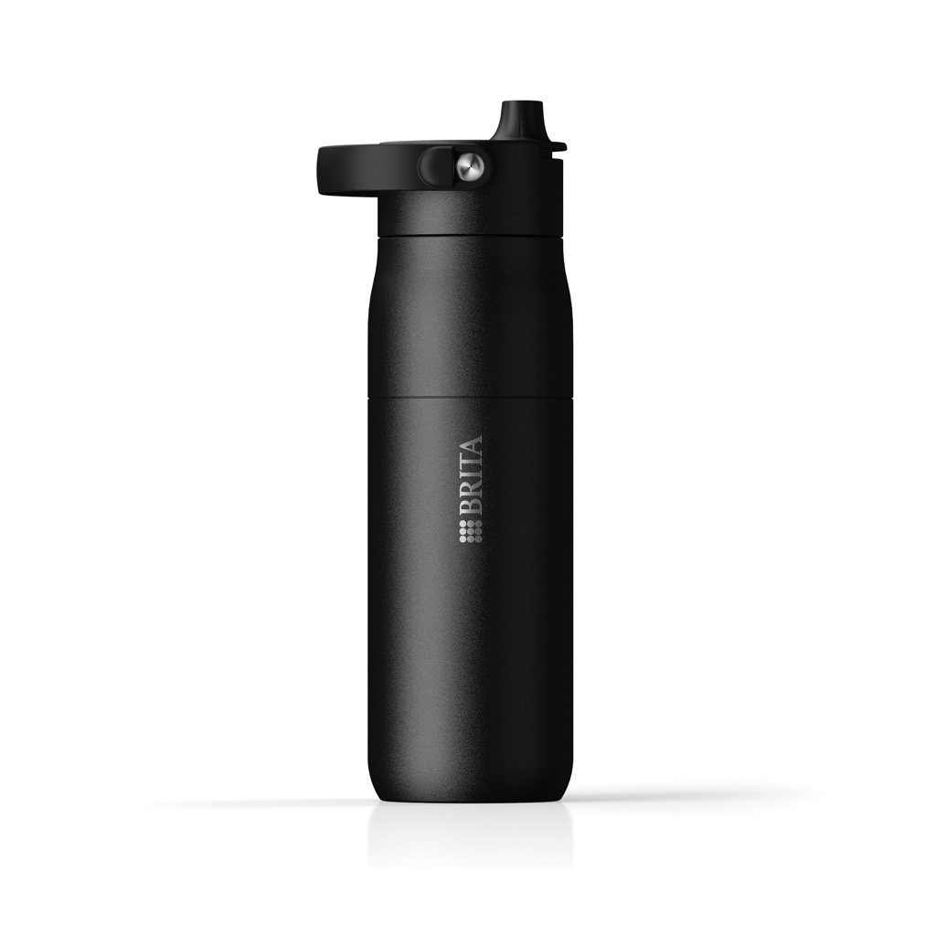BRITA LARQ IQ Track Purify Clean Flasche 680ml, schwarz