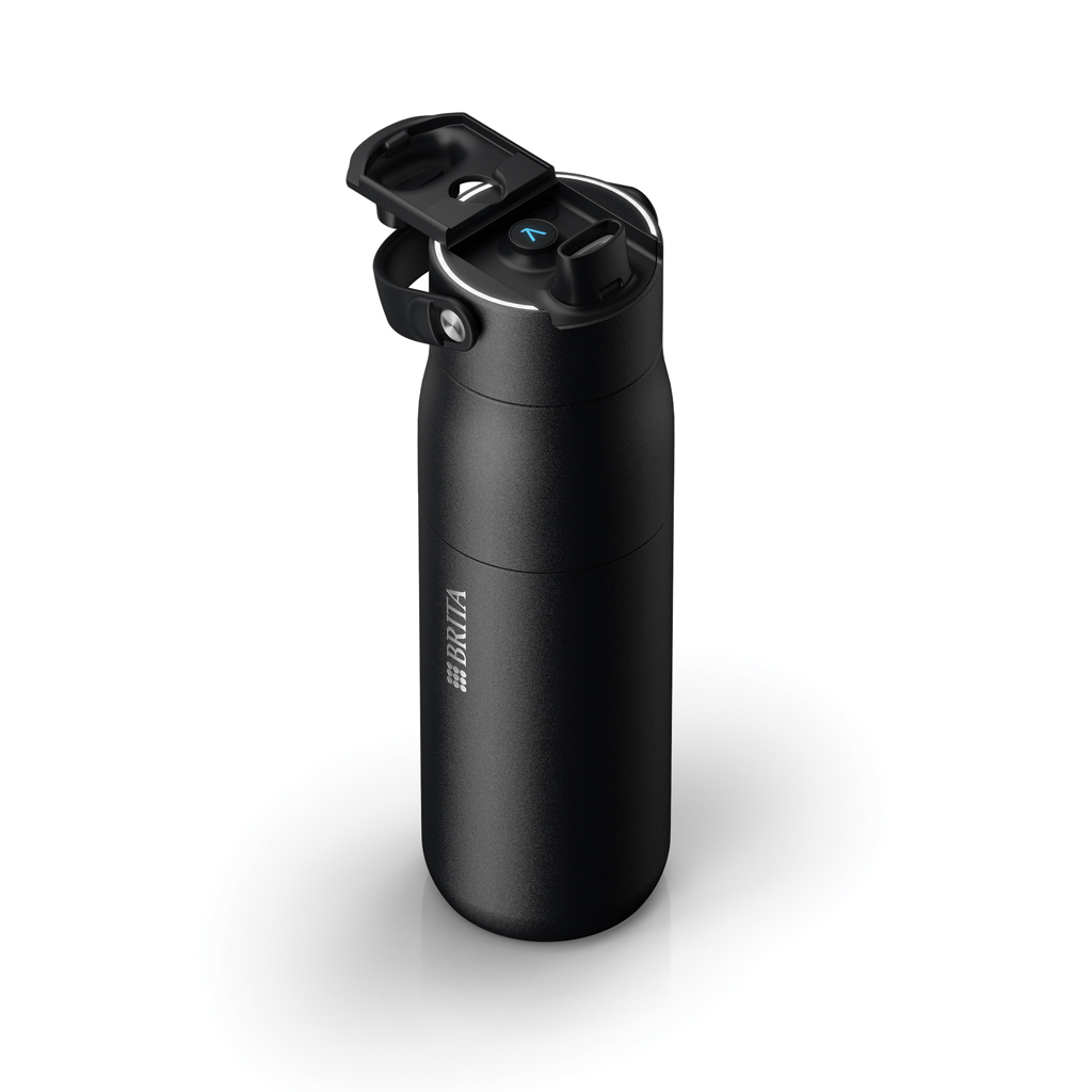 BRITA LARQ IQ Track Purify Clean Flasche 680ml, schwarz