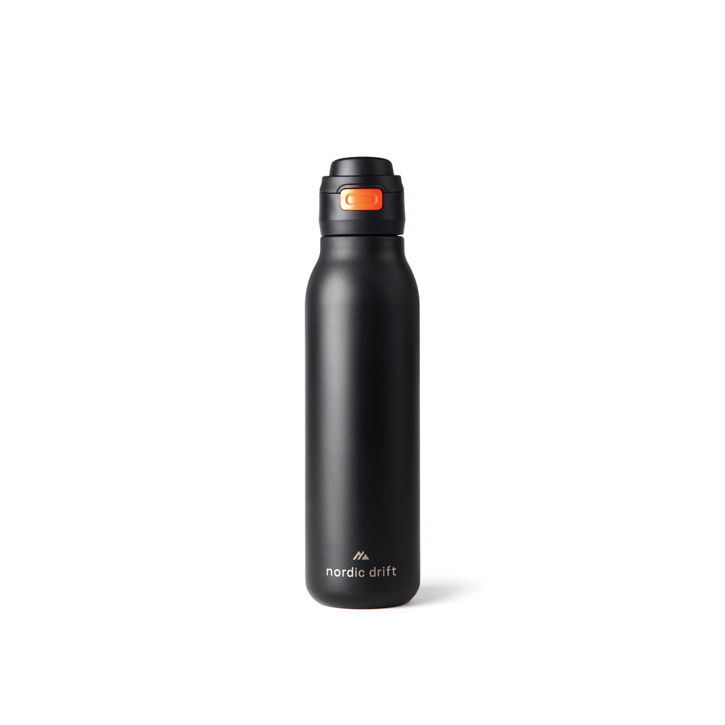 Nordic Drift Trail einwandige RCS Wasserflasche 750ml, schwarz