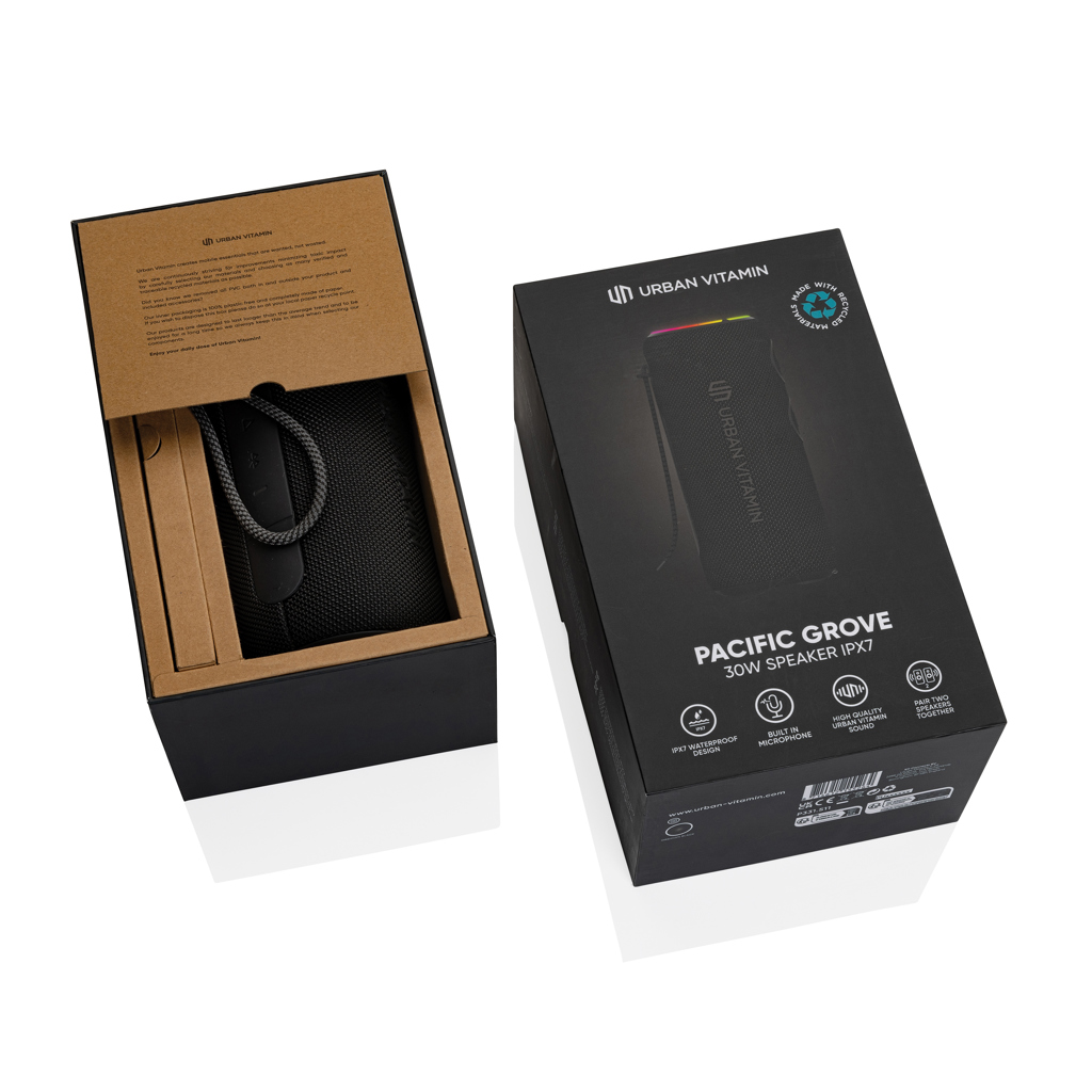 Pacific Grove 30W IPX7 Speaker aus RCS Plastik
