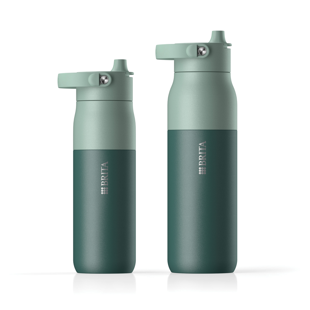 BRITA LARQ Essential Wasserflasche 1000ml, grün