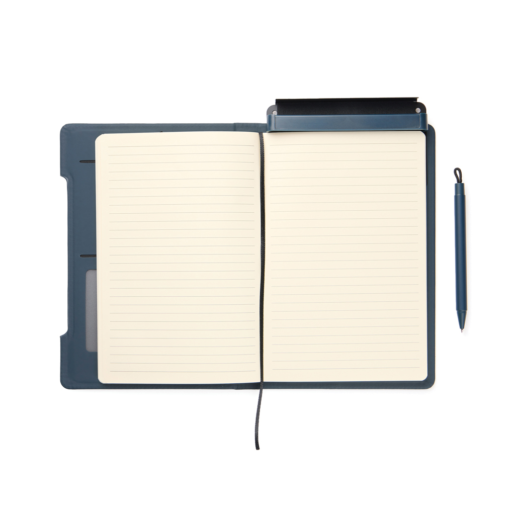 VINGA Baltimore RCS 4-in-1 nachfüllbares Notizbuch, navy blau